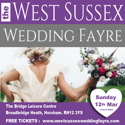 The West Sussex Wedding Fair - Broadbridge Heath Leisure Centre - Sunday 12th March 2023